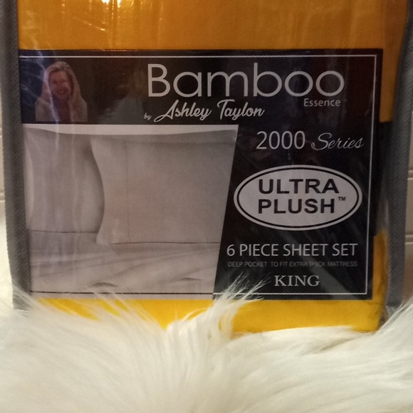 Bamboo Essence King Size Yellow- 6 Piece Sheet Set - Picture 3 of 10